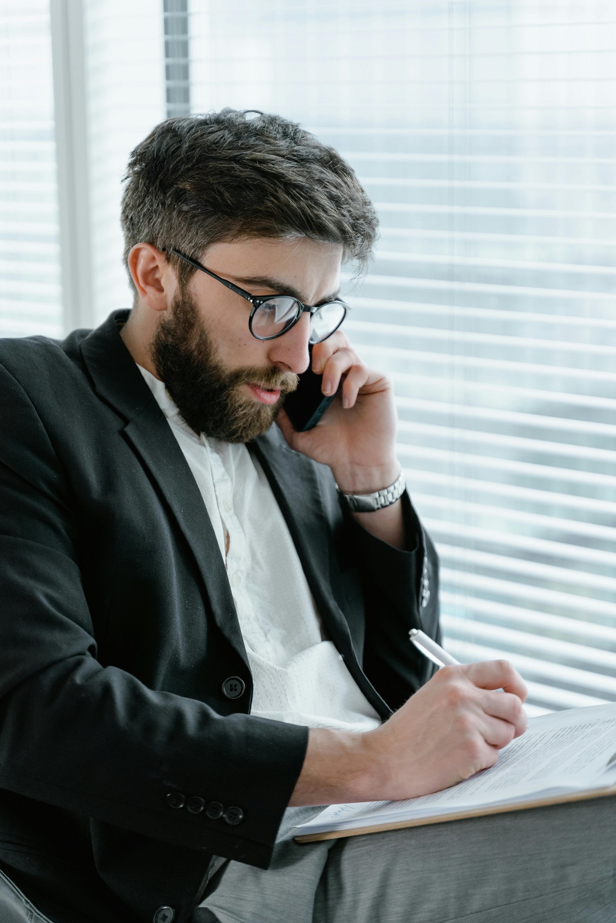 Clinician using voice-to-text documentation